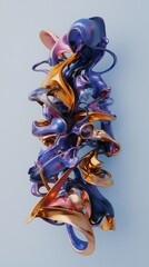 Wall Mural - abstract detailed futuristic shape