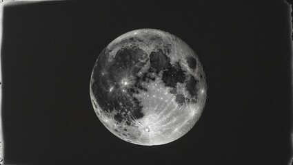 Wall Mural - Moon partially obscured by shadow against a dark sky png