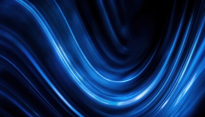 Poster - dynamic blue light swirl with futuristic motion effect, abstract digital wave texture, perfect for background and design

