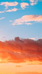 Wall Mural - Sunlight Shining Through Clouds. Midday Sunny Timelapse. Bright Dramatic Sky. Sunny Cloudscape. Sunrise Sky Natural Background. Saturated Blue, Yellow Colors Of Clouds. Time Lapse Time-lapse