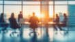 © udin - Blurred business people in space office. business concept backgrond. AI Generated Images