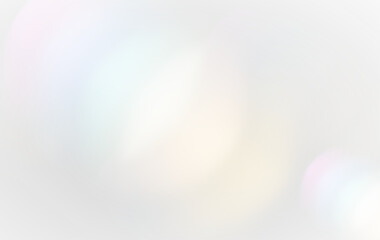 Wall Mural - png white iridescent crystal shine, rainbow light with soft bokeh, glittering white dust and color s
