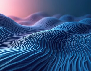 Poster - Abstract background design with blue waves. Colorful blurred shaded wallpaper uses for advertising book page, printing. Mobile background, covers, screen savers, webpage abstract art design.