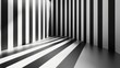 © Fora - Bold striped wallpaper in black and white, dynamic and modern, ultra-detailed, 8k