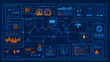 © HiSea - Data analytics dashboard overview digital workspace visualization dark mode high-tech data insights