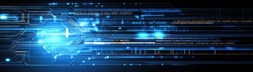 Digital data stream, tech background, network, futuristic