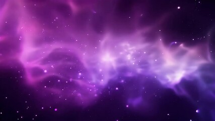 Wall Mural - captivating abstract animation featuring pink purple stardust clouds twinkling cosmic backdrop ideal presentations creative projects