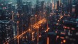 © Chotijah - Futuristic Cityscape Illuminated By Network Connections