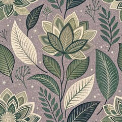 Naklejka na meble Tranquil Floral Design Vibrant Nature-Inspired Digital Artwork and Aesthetic View