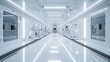 © rashyn - Futuristic lab corridor; sterile, cleanroom; research; technology