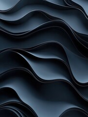 Leinwandbilder - Dynamic 3D inspired background featuring layered wave like structures representing political discourse with a professional aesthetic Generative AI