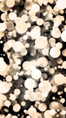 Wall Mural - a mesmerizing digital animation featuring glowing blue spheres of various sizes floating gracefully 