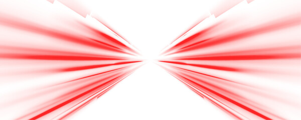 Wall Mural - red neon light streaks on a futuristic road. abstract speed lines in a digital cyber environment. mo