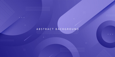 Wall Mural - abstract minimal colorful purple 3d background. dynamic shapes circle geometric pattern design. eps1