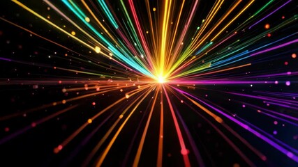 Wall Mural - A colorful explosion of light and color