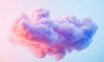Wall Mural - vibrant cosmic cloud blending shades of pink, purple, and blue illuminated softly to create a dreamy