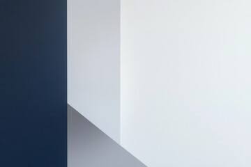 Aufkleber - Modern minimalist background with geometric lines in gray and navy blue representing stability and governance Generative AI