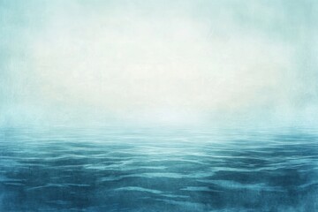 Wall Mural - abstract minimalist of a calm ocean horizon lines waters watercolor background.
