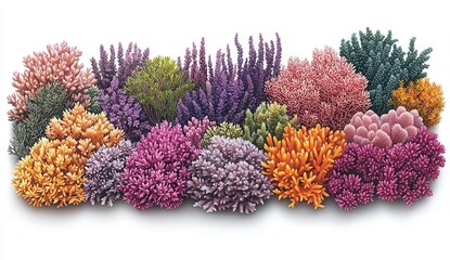a vibrant display of colorful coral, showcasing the beauty and diversity of underwater life. copy sp