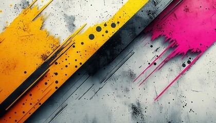 Dynamic abstract design featuring vibrant colors and splashes, ideal for modern art projects, backgrounds, and creative illustrations. Copy space, isolated on clean background, commercial use