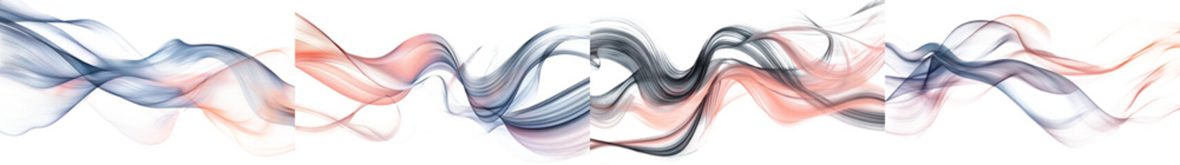 Wall Mural - captivating fluid multicolor gradient waves abstract dynamic digital art background with smooth eleg