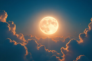 Wall Mural - sunset in the sky