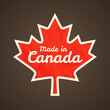 © Tindo - Made in Canada - Maple leaf from the Canadian flag