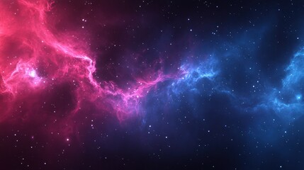 Wall Mural - Colorful galaxy with a pink and blue swirl