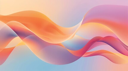 Abstract wavy lines in soft, pastel colors.