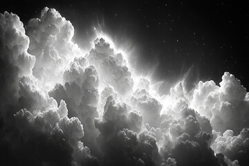 Wall Mural - a cloudy black background, dramatic and artistic, design theme