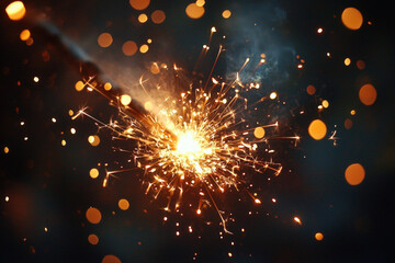 Wall Mural - a thrilling representation of stage pyrotechnics during a live performance.