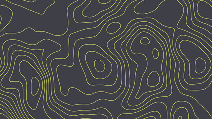 Wall Mural - abstract design with seamless pattern with lines topographic map. luxury gold abstract line art back