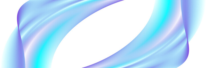Wall Mural - wave blue gradient curve shape design transparent background