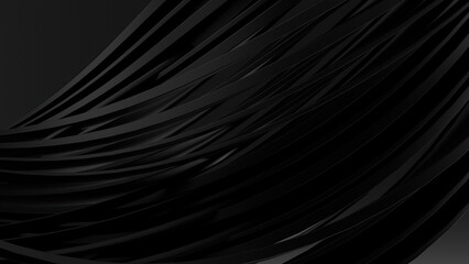Wall Mural - modern art luxury shapes abstract background with black matte texture