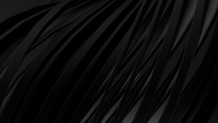 Wall Mural - curved abstract background with black matte texture that represents modern art luxury