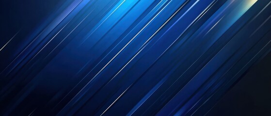 Wall Mural - abstract dark blue background with diagonal lines and light streaks, creating a modern and dynamic g