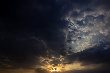 Wall Mural - cloudscape has been developing in gorgeous form. this image has been taken at sunset.