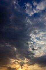 Wall Mural - cloudscape has been developing in gorgeous form. this image has been taken at sunset.