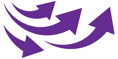 Wall Mural - curve arrows icon