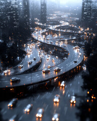 Aufkleber - A cinematic scene of empowering visionary minds, where dynamic urban landscapes blend with ethereal