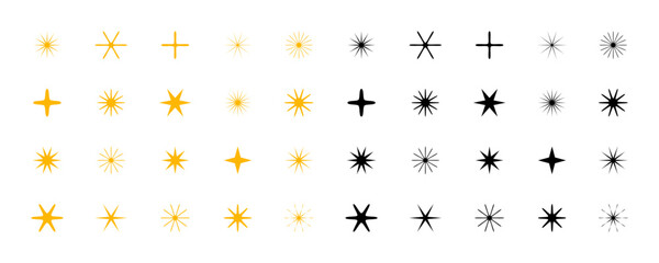 Wall Mural - stars. star vector icon. gold stars. black stars. star shapes
