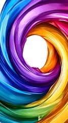 Wall Mural - A colorful swirl background ideal for creative projects featuring a blend of bright hues and dynamic patterns