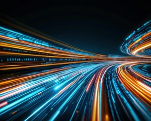 Wall Mural - Bright paths for renewable energy in futuristic analytics.