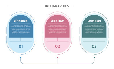 Wall Mural - new timeline infographic with infochart. modern presentation template with 3 spets for business proc