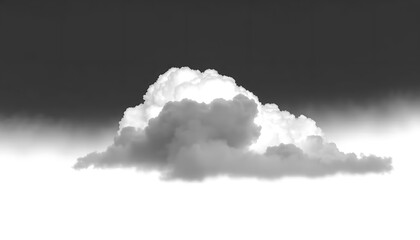 A Dark Black Cloud White Or 