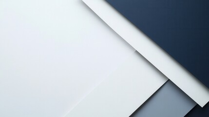 Aufkleber - Modern minimalist design featuring geometric lines in gray and navy with ample space for text or logos Generative AI