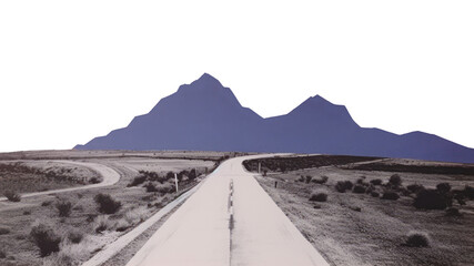 Wall Mural - png high way scenery landscape mountain outdoors.