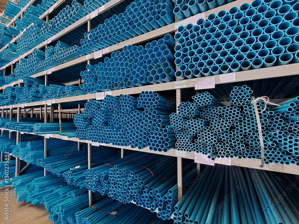 Beckground Pipa Pvc Pvc pipes background.Stacked plastic pipes in a warehouse. Pvc pipes ...