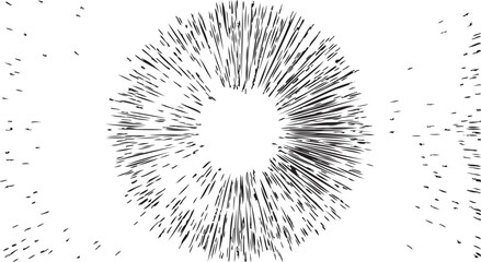 Wall Mural - circular starburst explosion texture. distressed uneven grunge background. abstract vector illustrat