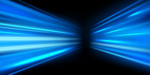 Wall Mural - neon color rays vector abstract background. futuristic technological style. abstract background with